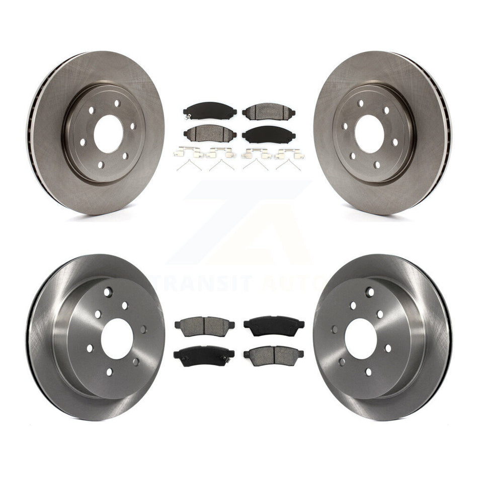 Front Rear Disc Brake Rotors And Semi-Metallic Pads Kit For Nissan Frontier Xterra Suzuki Equator K8S-101269