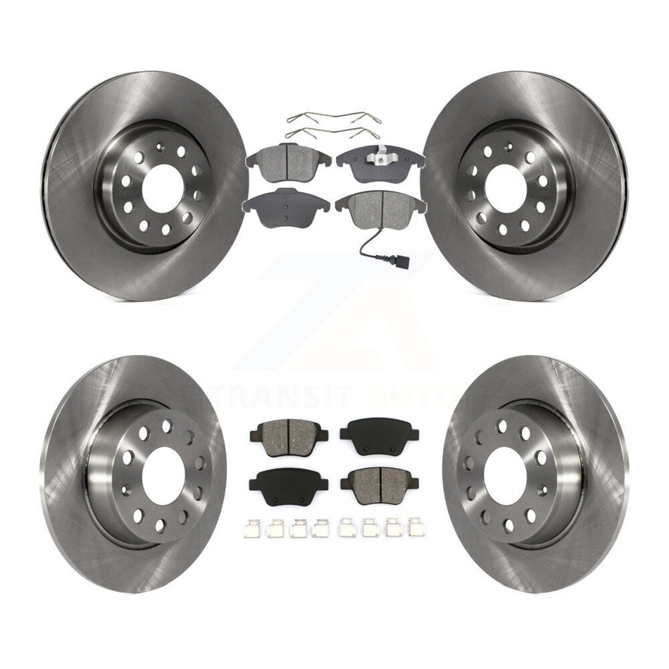 Front Rear Disc Brake Rotors And Semi-Metallic Pads Kit For Volkswagen Passat K8S-101282