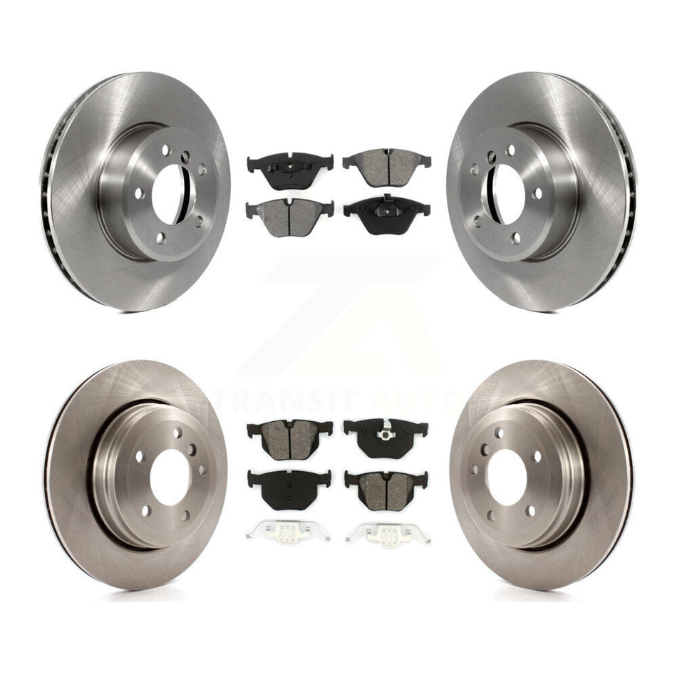 Front Rear Disc Brake Rotors And Semi-Metallic Pads Kit For BMW 530i 525i 528i K8S-101285