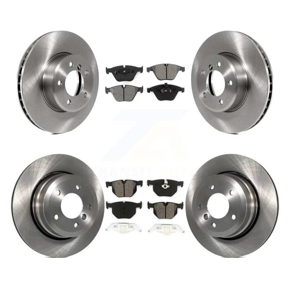 Front Rear Disc Brake Rotors And Semi-Metallic Pads Kit For BMW 530xi 535xi 528i xDrive 535i 528xi 525xi K8S-101286
