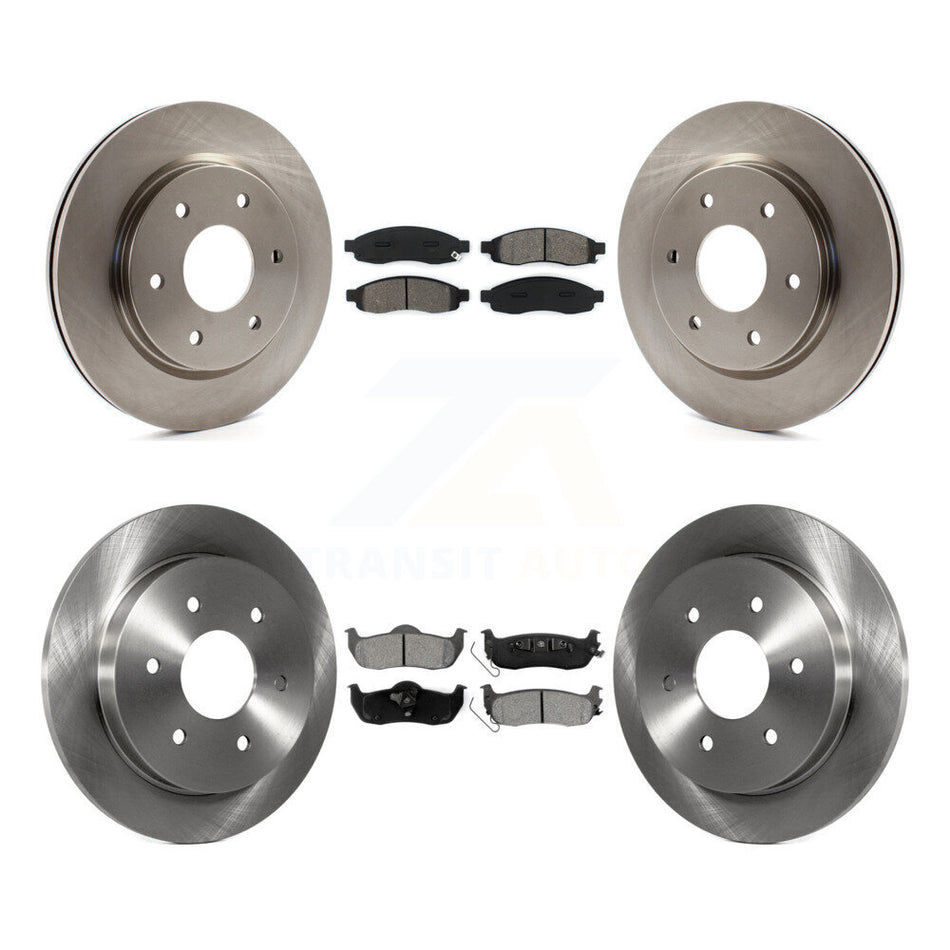 Front Rear Disc Brake Rotors And Semi-Metallic Pads Kit For Nissan TITAN Armada INFINITI QX56 K8S-101289