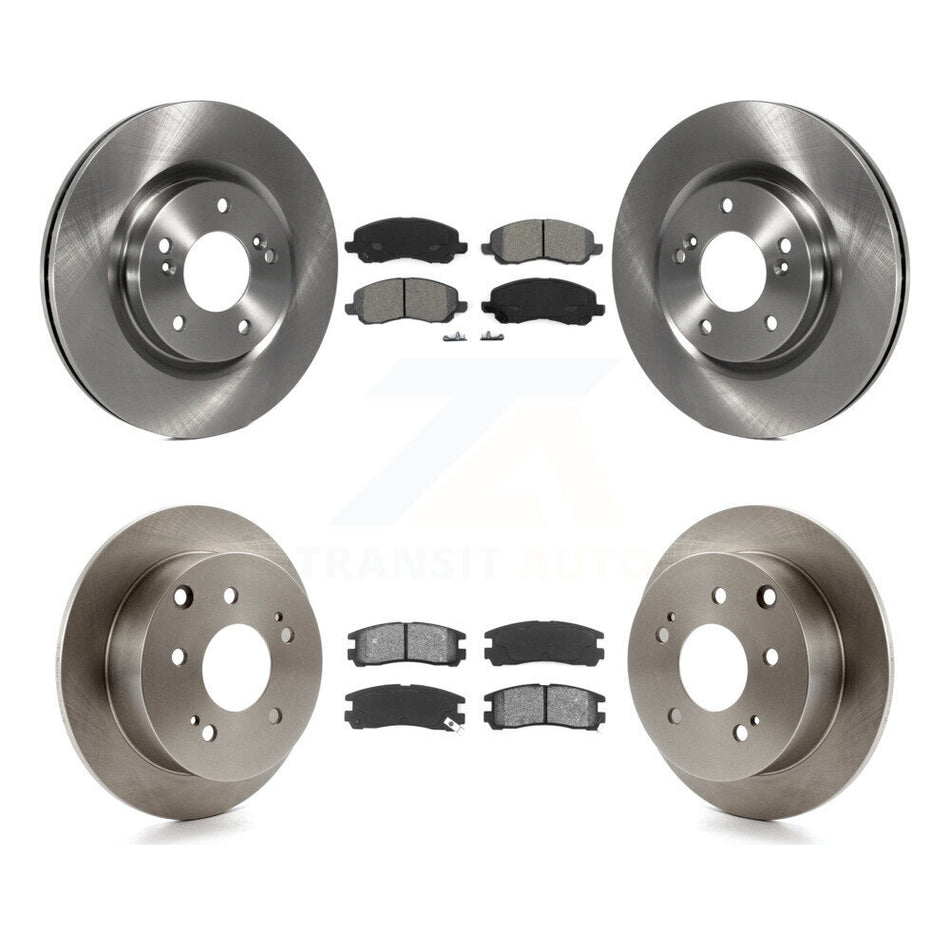 Front Rear Disc Brake Rotors And Semi-Metallic Pads Kit For Mitsubishi Galant Eclipse K8S-101296