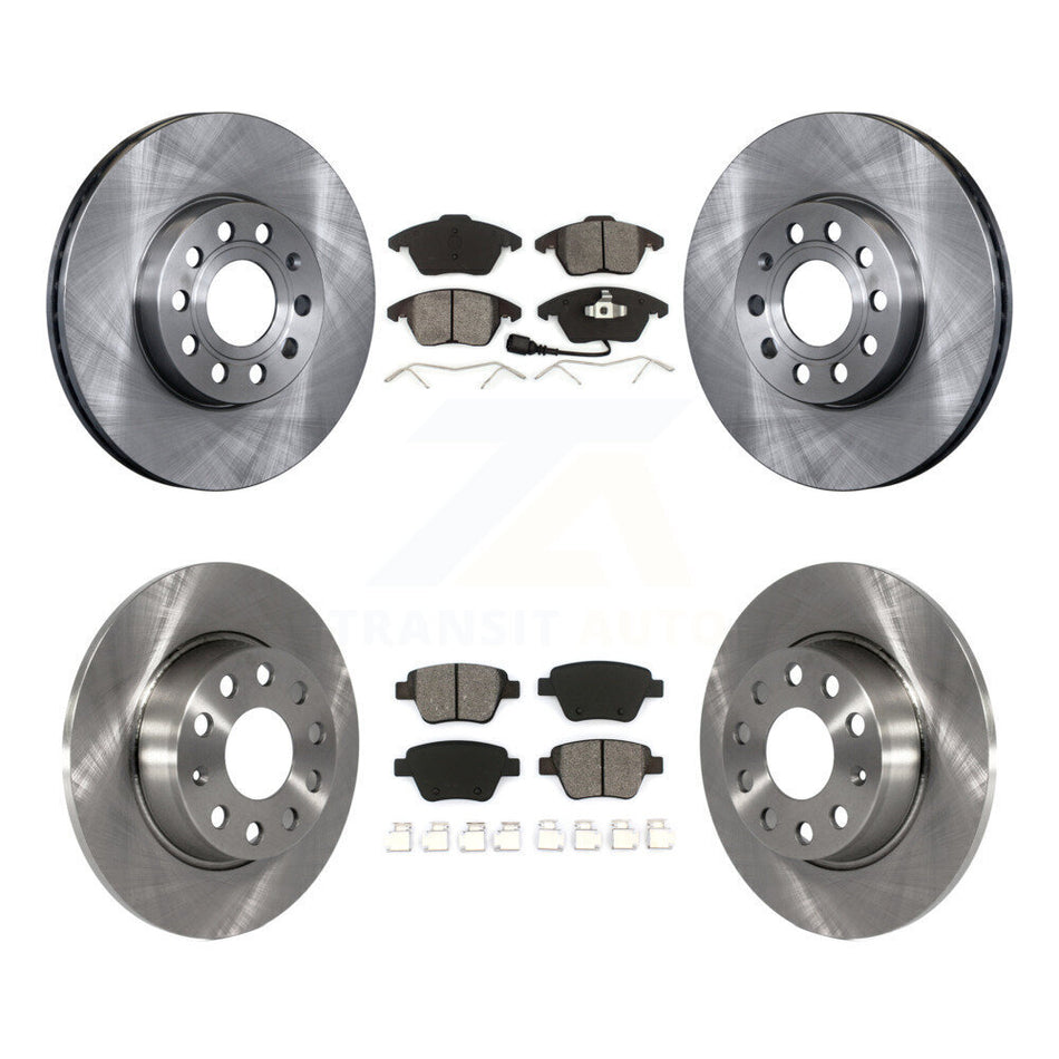 Front Rear Disc Brake Rotors And Semi-Metallic Pads Kit For Volkswagen Beetle K8S-101299