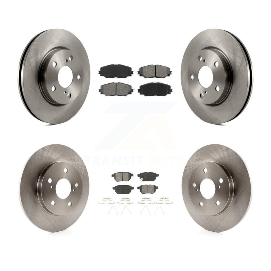 Front Rear Disc Brake Rotors And Semi-Metallic Pads Kit For 2008-2015 Scion xB K8S-101325