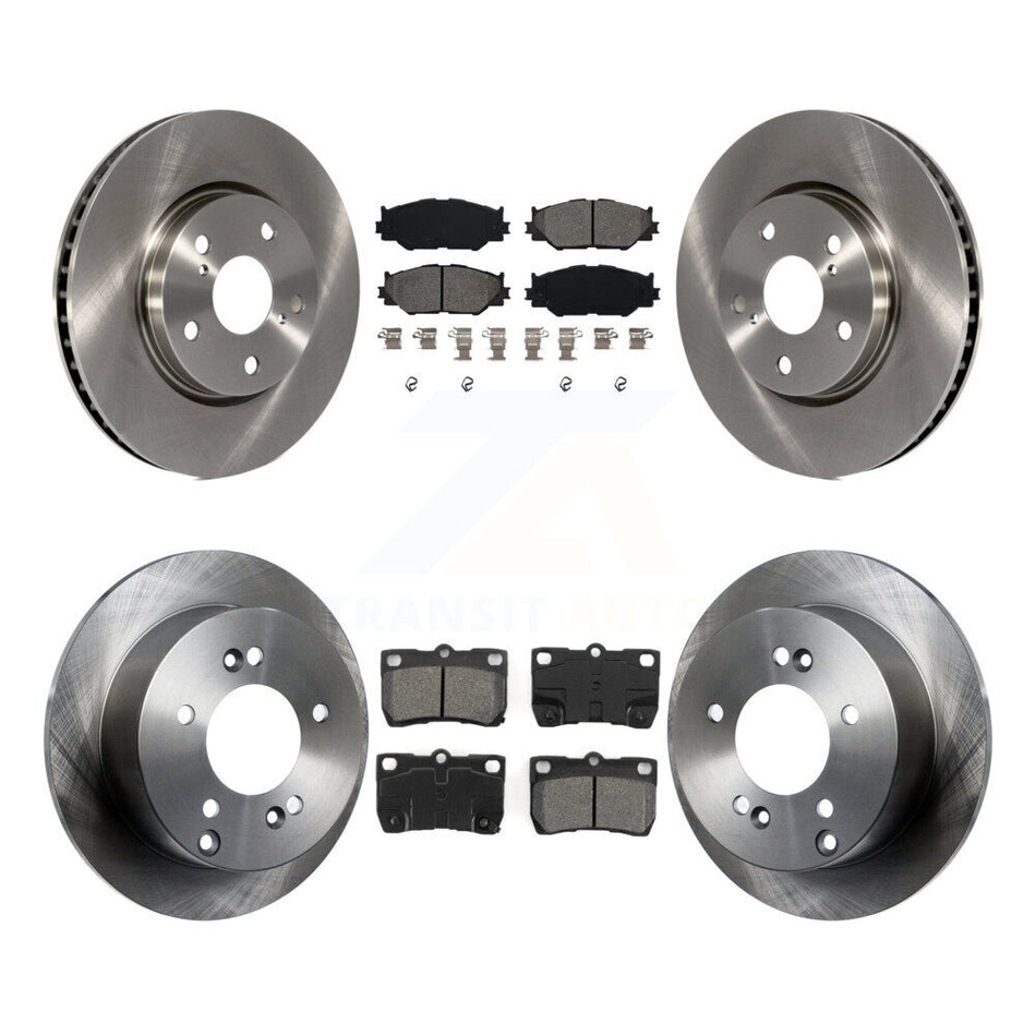 Front Rear Disc Brake Rotors And Semi-Metallic Pads Kit For Lexus IS250 K8S-101334