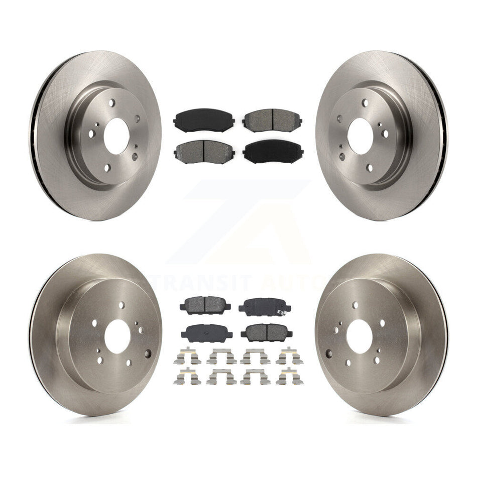Front Rear Disc Brake Rotors And Semi-Metallic Pads Kit For 2009-2013 Suzuki Grand Vitara K8S-101338