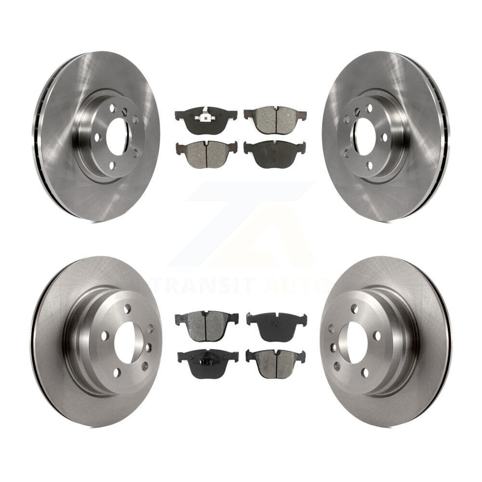 Front Rear Disc Brake Rotors And Semi-Metallic Pads Kit For 2009 BMW X6 xDrive35i From 10 08 K8S-101369