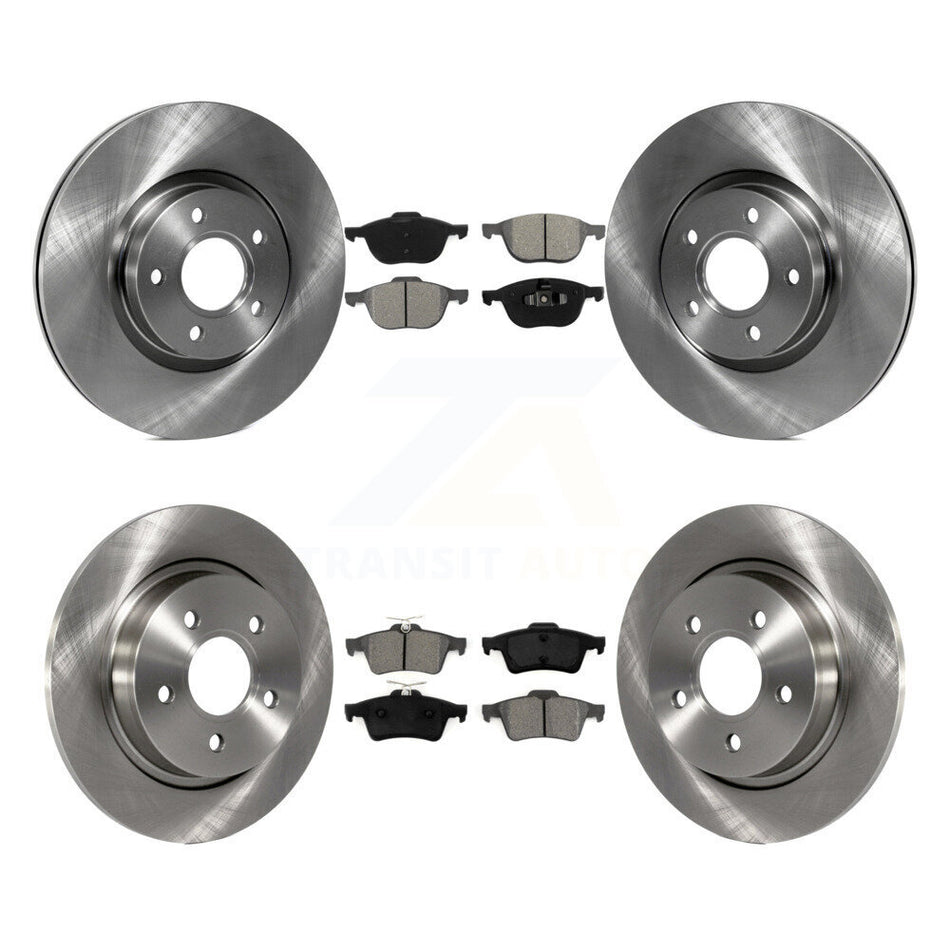 Front Rear Disc Brake Rotors And Semi-Metallic Pads Kit For Volvo S40 C70 C30 V50 K8S-101376