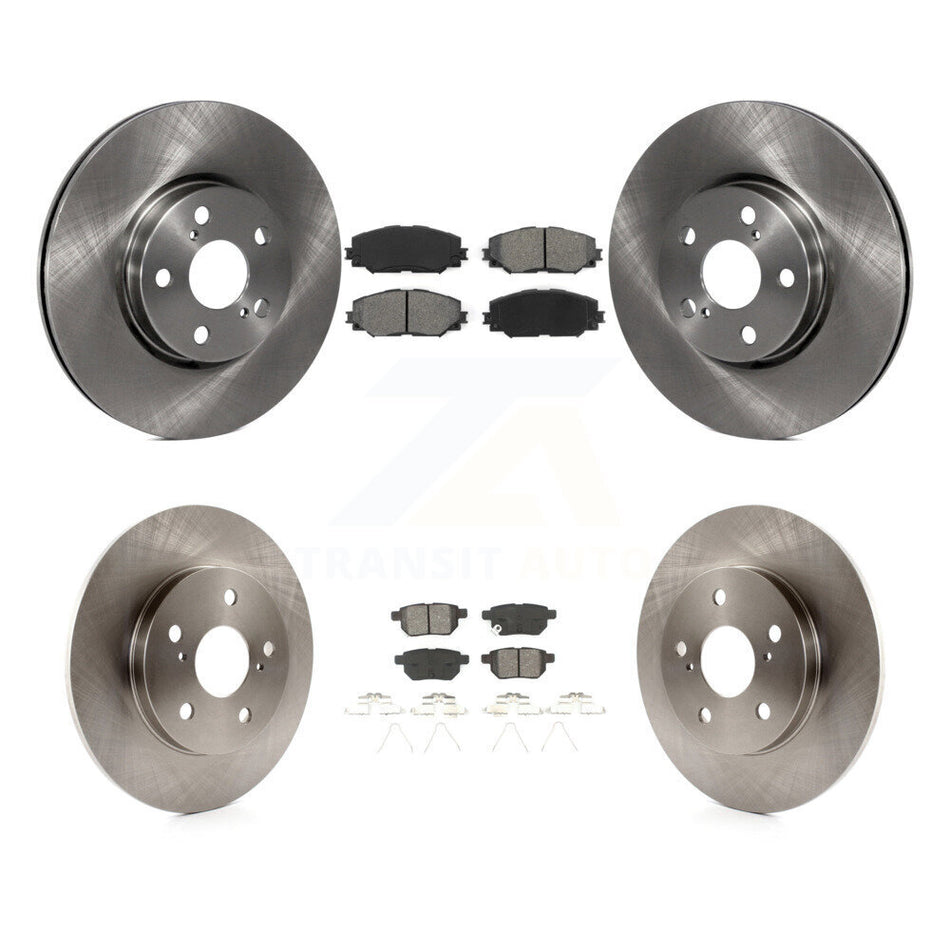 Front Rear Disc Brake Rotors And Semi-Metallic Pads Kit For Toyota Matrix K8S-101385