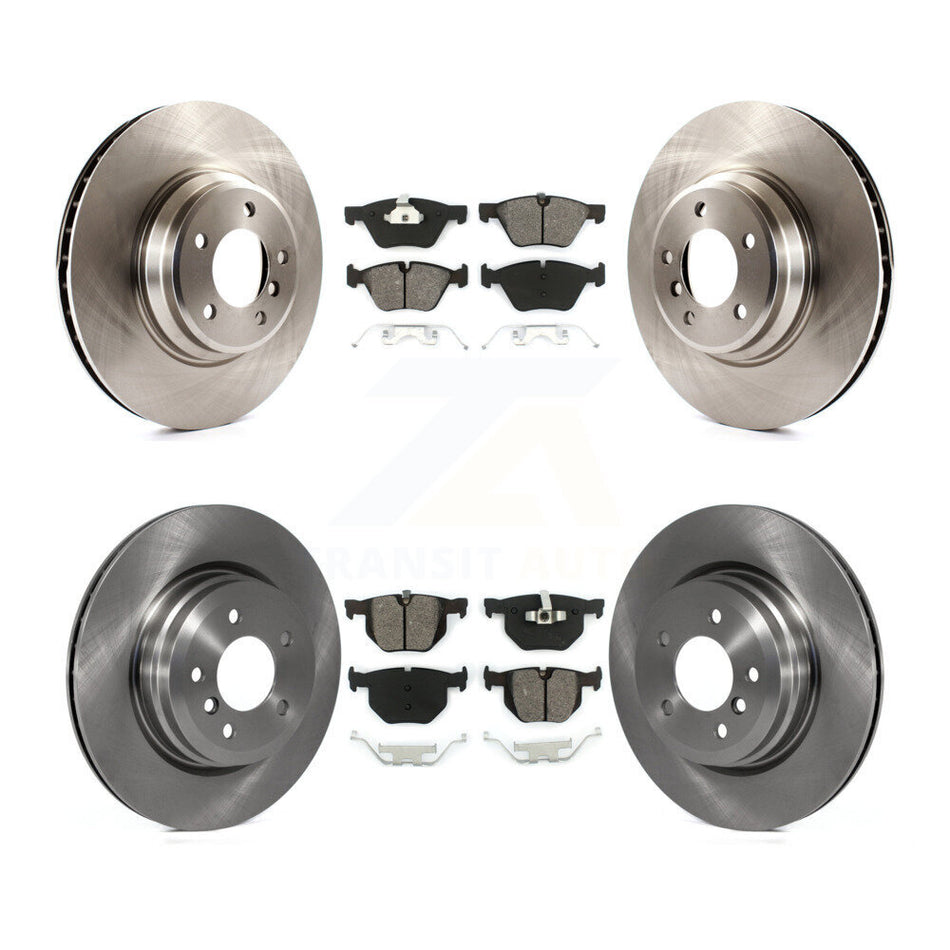 Front Rear Disc Brake Rotors And Semi-Metallic Pads Kit For 2007 BMW 335xi K8S-101398