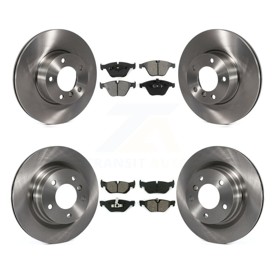 Front Rear Disc Brake Rotors And Semi-Metallic Pads Kit For BMW 328i 323i K8S-101401