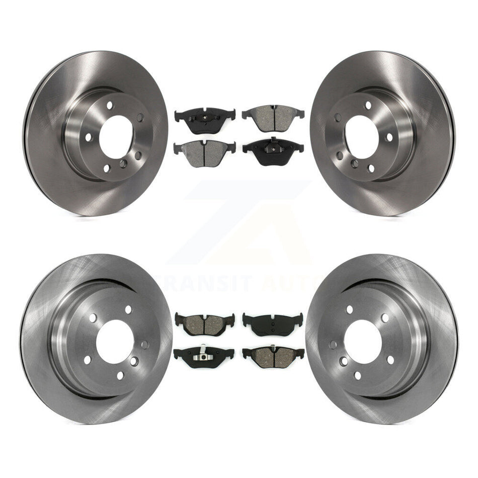 Front Rear Disc Brake Rotors And Semi-Metallic Pads Kit For BMW 328i xDrive X1 328xi K8S-101402
