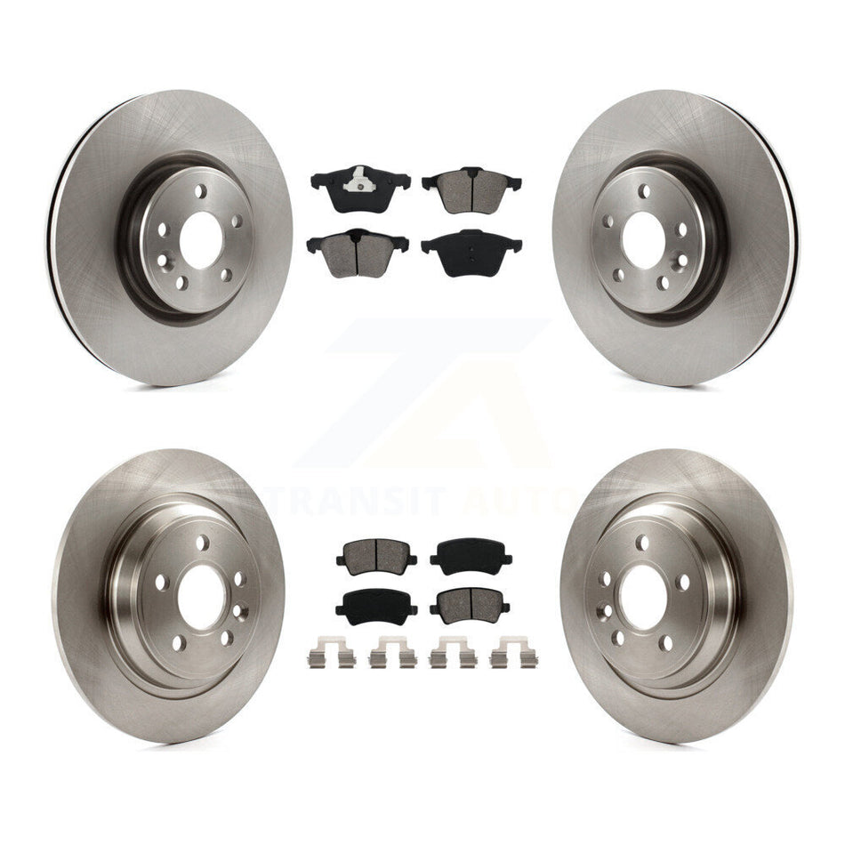 Front Rear Disc Brake Rotors And Semi-Metallic Pads Kit For Volvo S60 V70 With 336mm Diameter Rotor K8S-101404