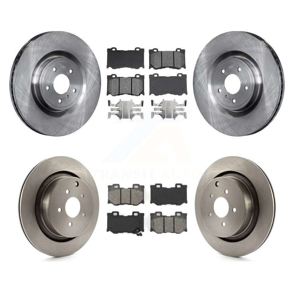 Front Rear Disc Brake Rotors And Semi-Metallic Pads Kit For INFINITI Q50 M37 Q60 Q70 Q70L QX70 M56 FX50 K8S-101407