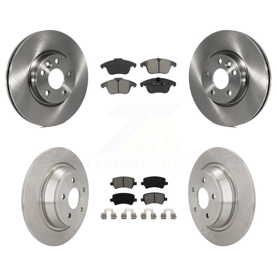 Front Rear Disc Brake Rotors And Semi-Metallic Pads Kit For 2012-2015 Land Rover Range Evoque K8S-101427
