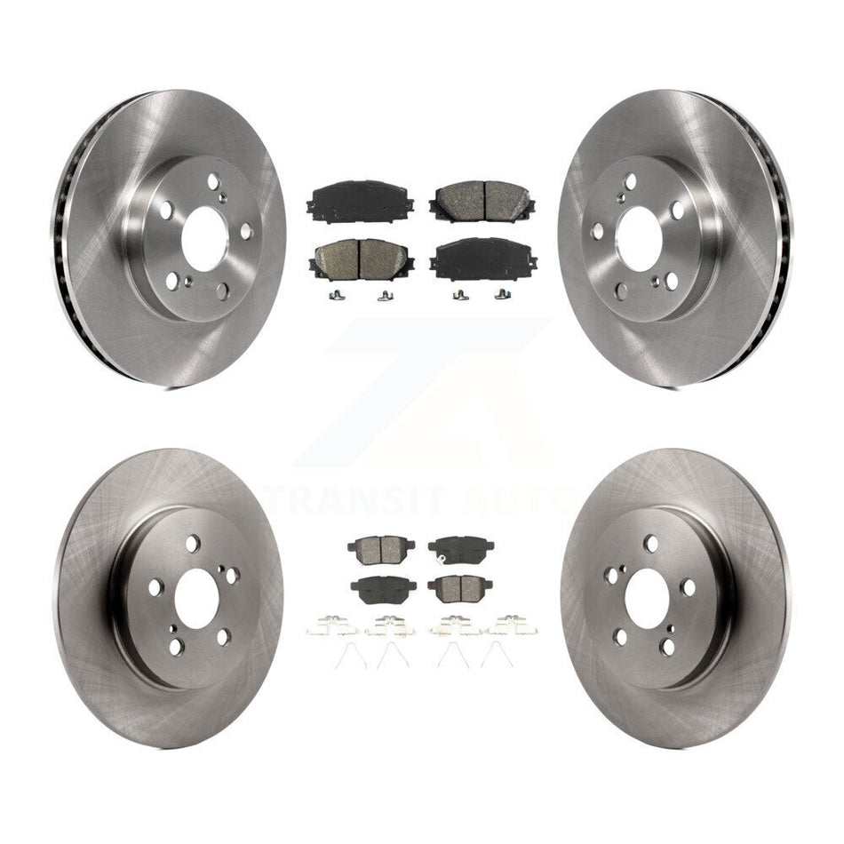 Front Rear Disc Brake Rotors And Semi-Metallic Pads Kit For Lexus CT200h K8S-101434