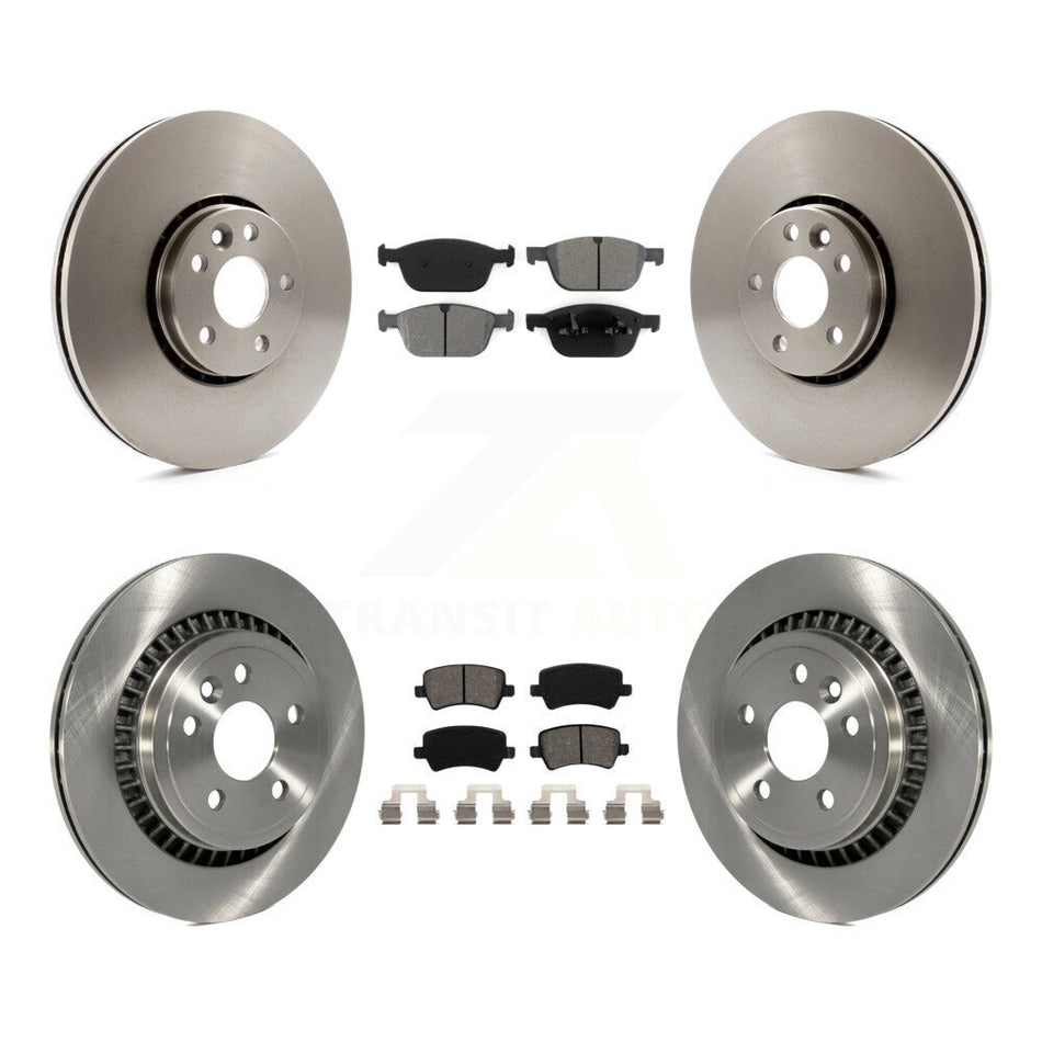 Front Rear Disc Brake Rotors And Semi-Metallic Pads Kit For 2010-2015 Volvo XC60 K8S-101440