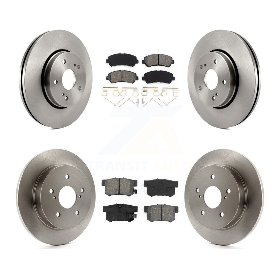 Front Rear Disc Brake Rotors And Semi-Metallic Pads Kit For 2010-2013 Suzuki Kizashi K8S-101449