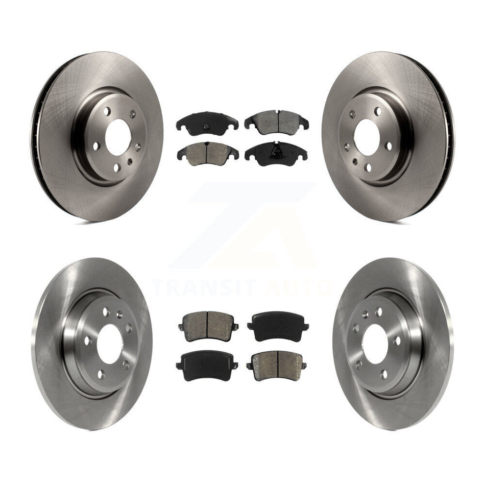 Front Rear Disc Brake Rotors And Semi-Metallic Pads Kit For Audi A4 Q5 A5 Quattro allroad K8S-101466