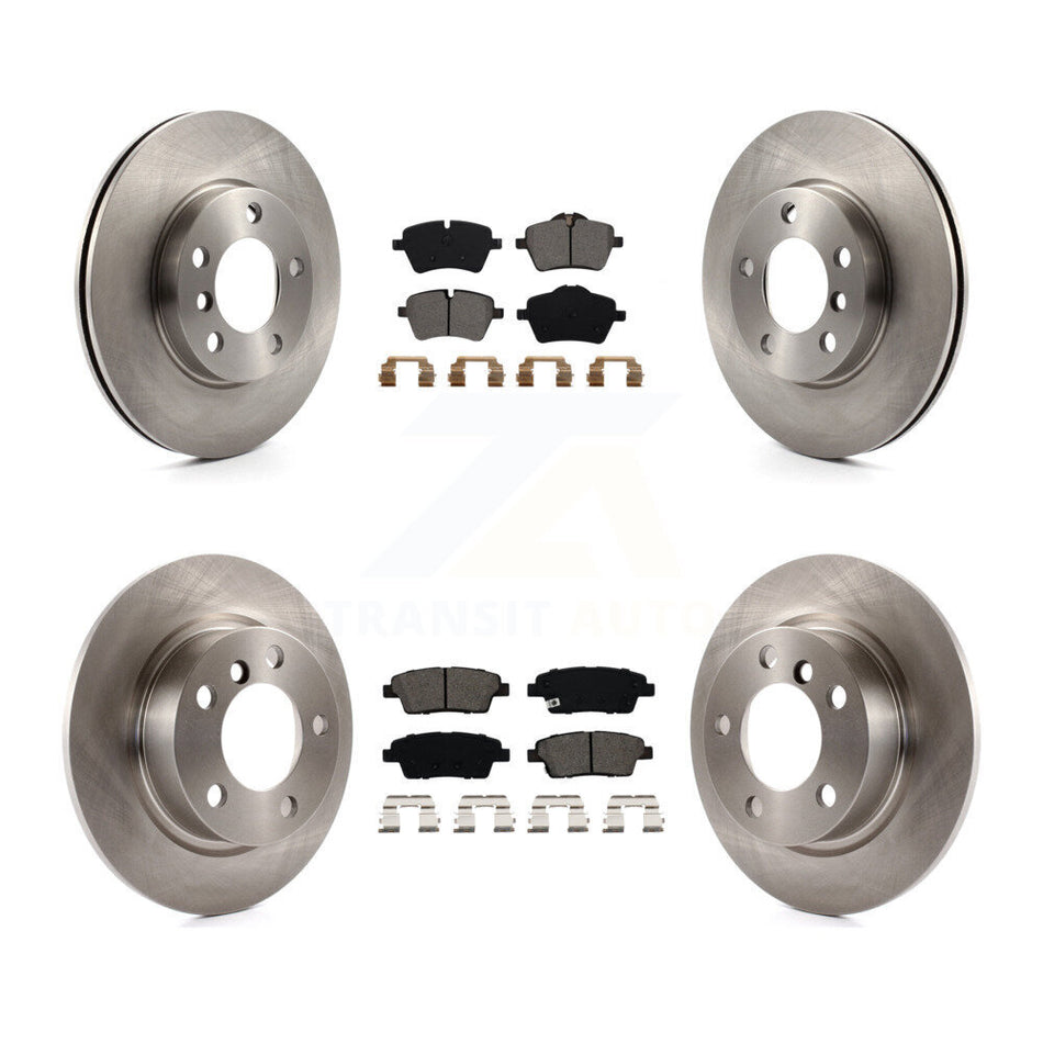 Front Rear Disc Brake Rotors And Semi-Metallic Pads Kit For Mini Cooper Countryman Paceman Base K8S-101472