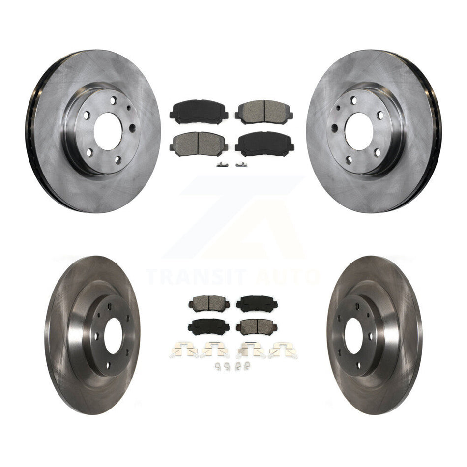 Front Rear Disc Brake Rotors And Semi-Metallic Pads Kit For Mazda CX-5 K8S-101480