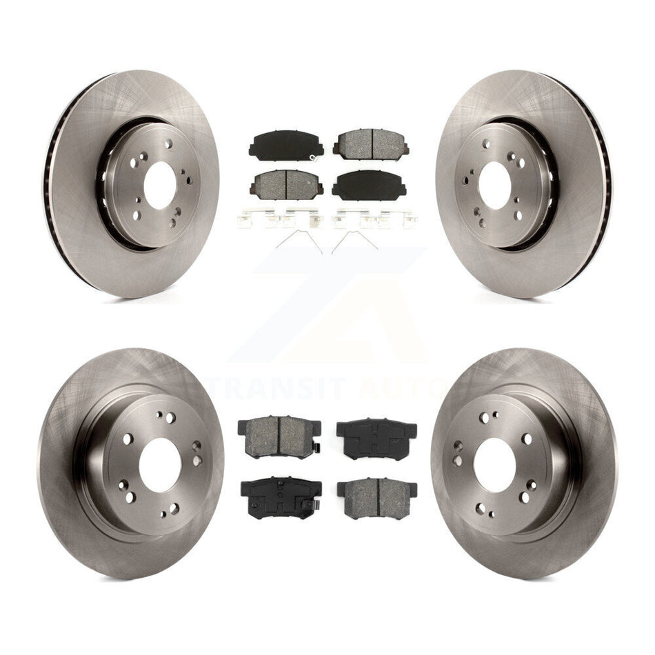 Front Rear Disc Brake Rotors And Semi-Metallic Pads Kit For 2016 Acura ILX K8S-101483