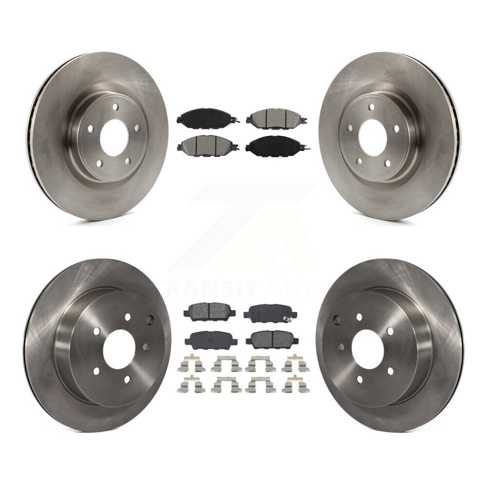 Front Rear Disc Brake Rotors And Semi-Metallic Pads Kit For Nissan Pathfinder Murano INFINITI QX60 JX35 K8S-101491