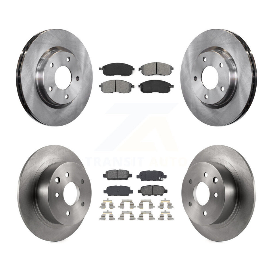 Front Rear Disc Brake Rotors And Semi-Metallic Pads Kit For Nissan Sentra K8S-101498