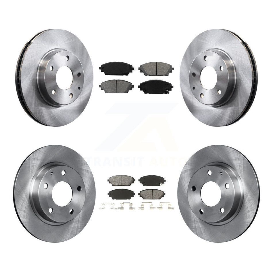 Front Rear Disc Brake Rotors And Semi-Metallic Pads Kit For Mazda 3 Sport K8S-101499