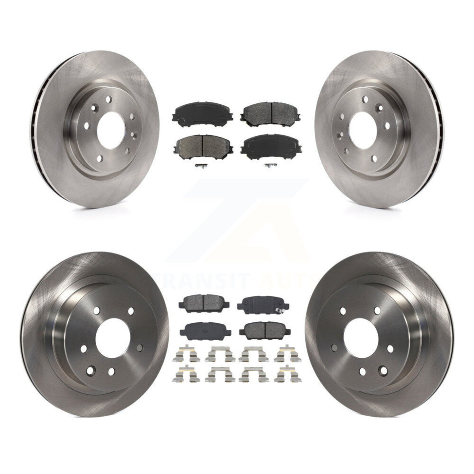 Front Rear Disc Brake Rotors And Semi-Metallic Pads Kit For Nissan Rogue Sport Qashqai K8S-101504