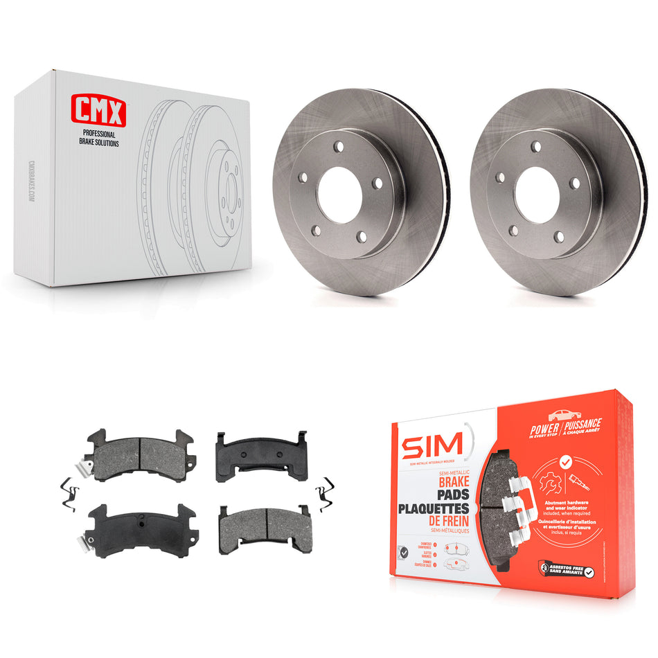 Rear Disc Brake Rotors And Semi-Metallic Pads Kit For Cadillac Eldorado Buick Riviera Seville Oldsmobile Toronado K8S-101511