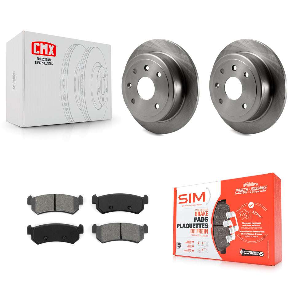 Rear Disc Brake Rotors And Semi-Metallic Pads Kit For Suzuki Forenza Reno Chevrolet Optra K8S-101549