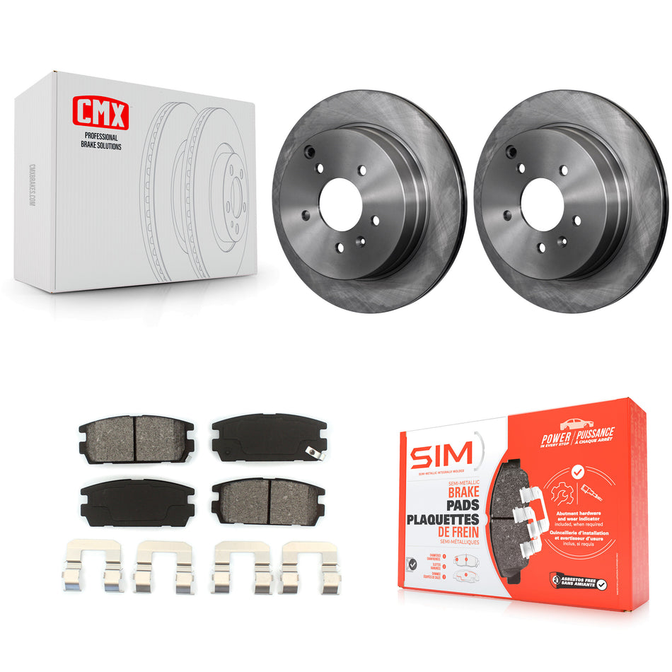 Rear Disc Brake Rotors And Semi-Metallic Pads Kit For Chevrolet Equinox Saturn Vue Captiva Sport Pontiac Torrent Suzuki XL-7 K8S-101553