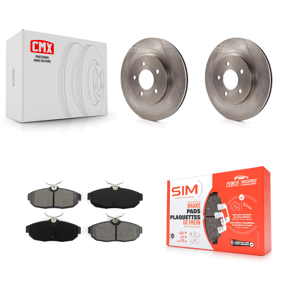 Rear Disc Brake Rotors And Semi-Metallic Pads Kit For Ford Mustang K8S-101617