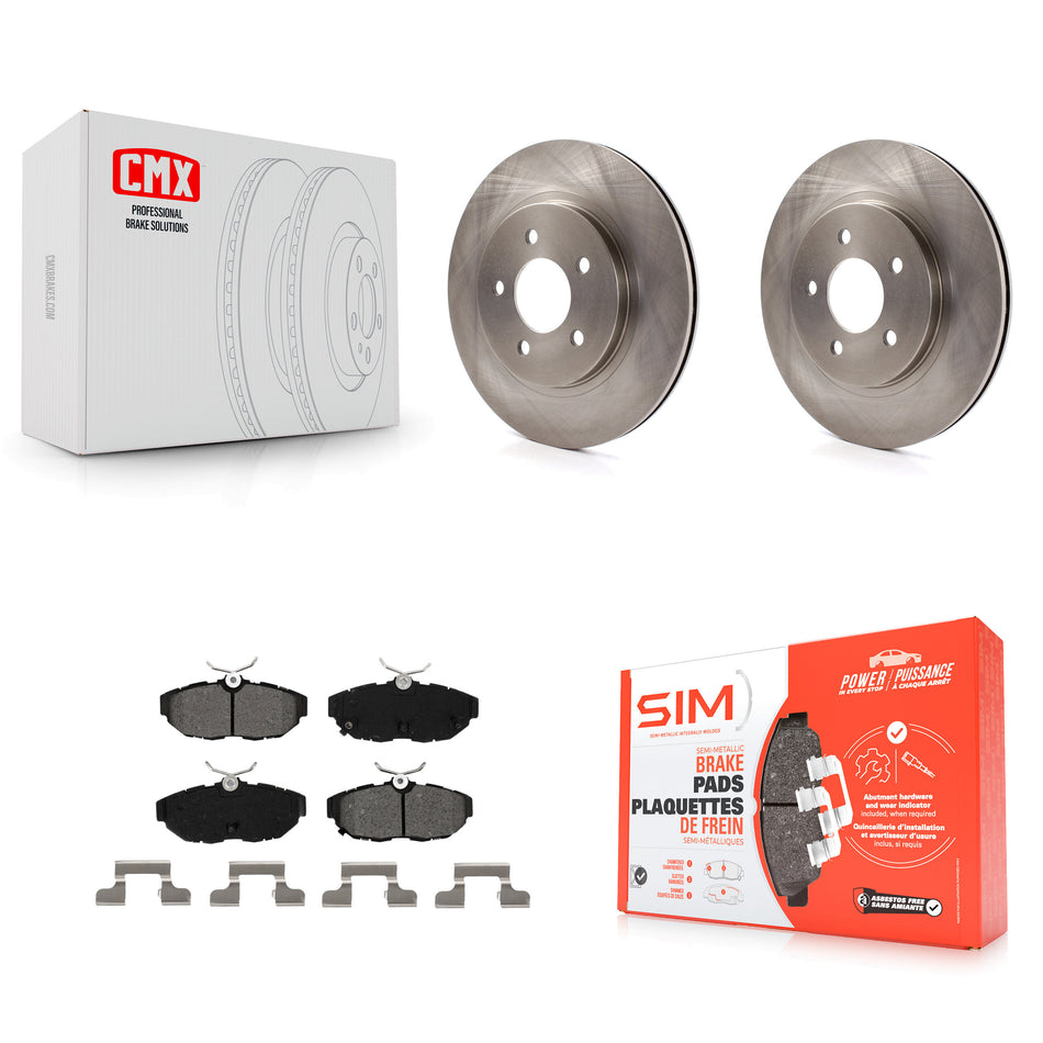 Rear Disc Brake Rotors And Semi-Metallic Pads Kit For Ford Mustang K8S-101618