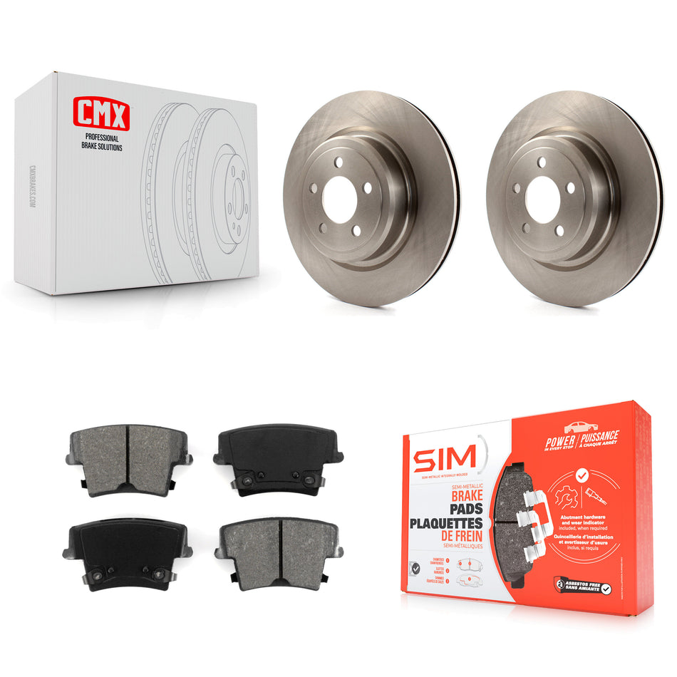 Rear Disc Brake Rotors And Semi-Metallic Pads Kit For Dodge Charger Magnum K8S-101672