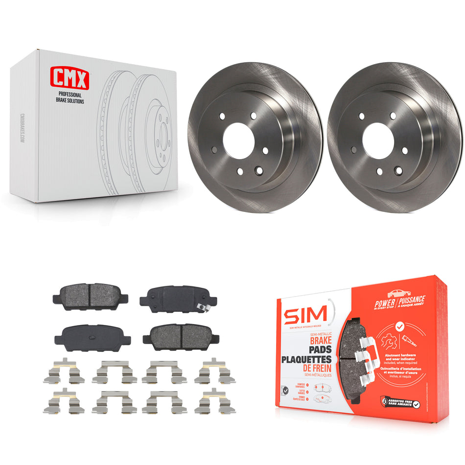 Rear Disc Brake Rotors And Semi-Metallic Pads Kit For Nissan Rogue Sport INFINITI G35 Select LEAF Juke 350Z Qashqai X-Trail K8S-101774