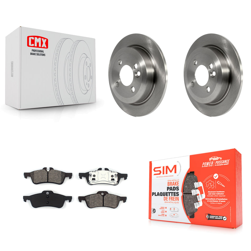 Rear Disc Brake Rotors And Semi-Metallic Pads Kit For Mini Cooper K8S-101892