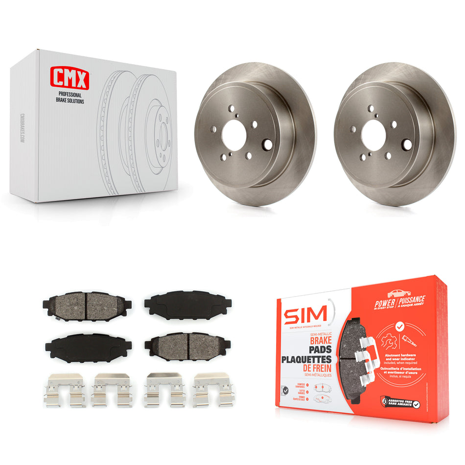 Rear Disc Brake Rotors And Semi-Metallic Pads Kit For Subaru Outback Impreza Forester Legacy Scion FR-S BRZ WRX K8S-101902