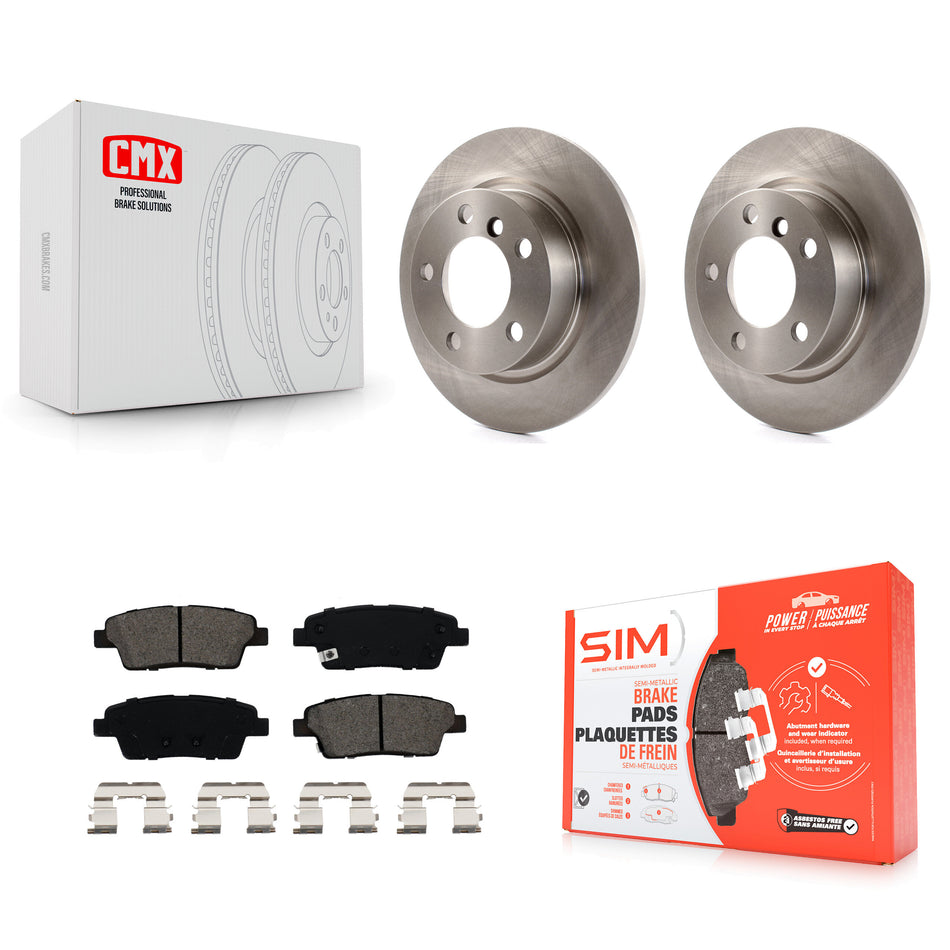 Rear Disc Brake Rotors And Semi-Metallic Pads Kit For Mini Cooper Countryman Paceman K8S-101952