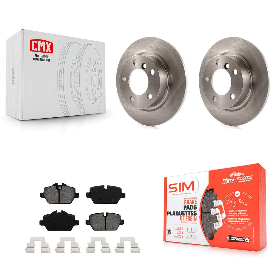 Rear Disc Brake Rotors And Semi-Metallic Pads Kit For Mini Cooper Countryman Paceman K8S-101953