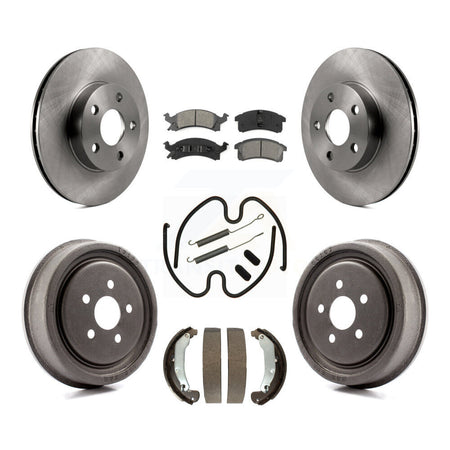 Front Rear Brake Rotor Semi-Metallic Pad And Drum Kit (7Pc) For Pontiac Sunfire Chevrolet K8S-101992