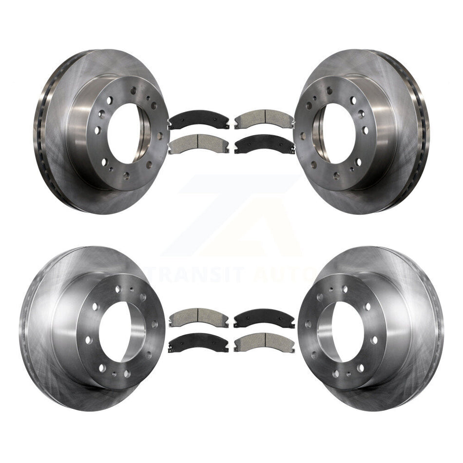 Front Rear Disc Brake Rotors And Semi-Metallic Pads Kit For Chevrolet Silverado 2500 HD GMC Sierra 3500 Suburban K8S-102276