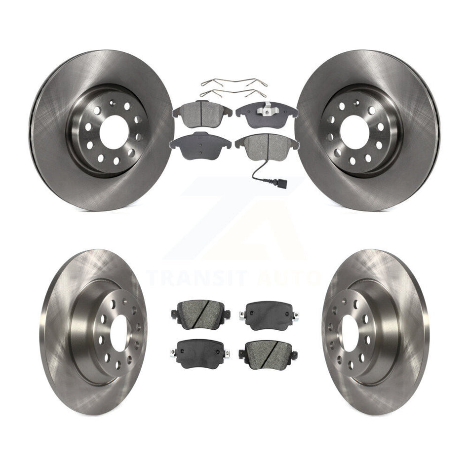 Front Rear Disc Brake Rotors And Semi-Metallic Pads Kit For 2016-2018 Audi Q3 Quattro K8S-102685
