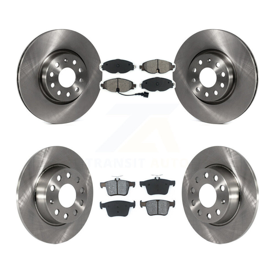 Front Rear Disc Brake Rotors And Semi-Metallic Pads Kit For Audi A3 Quattro Sportback e-tron K8S-102687
