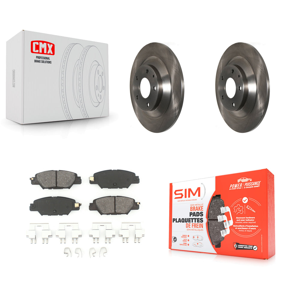 Rear Disc Brake Rotors And Semi-Metallic Pads Kit For Mazda CX-5 K8S-102727