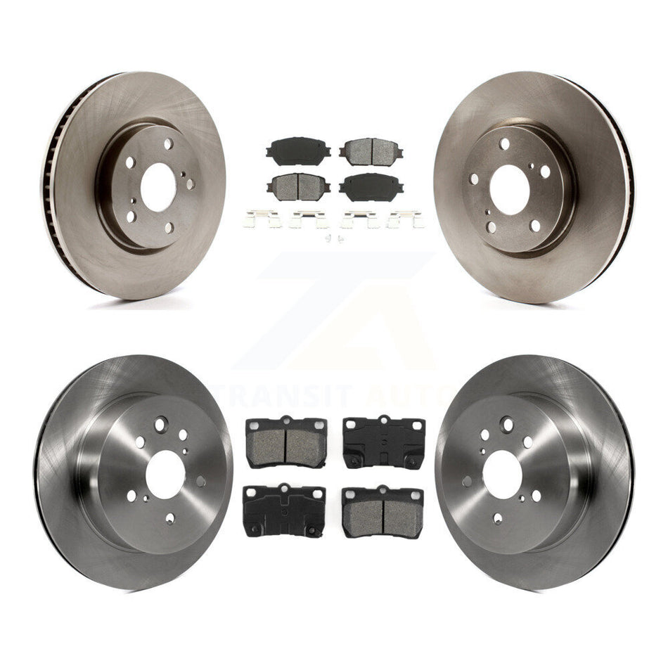 Front Rear Disc Brake Rotors And Semi-Metallic Pads Kit (6Pc) For Lexus IS250 GS300 K8S-102742