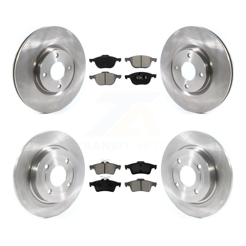 Front Rear Disc Brake Rotors And Semi-Metallic Pads Kit For Ford EcoSport K8S-102784