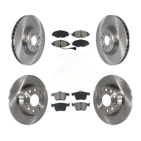 Front Rear Brake Rotors Semi-Metallic Pad Kit For Audi A3 With 340mm Diameter Rotor K8S-102806