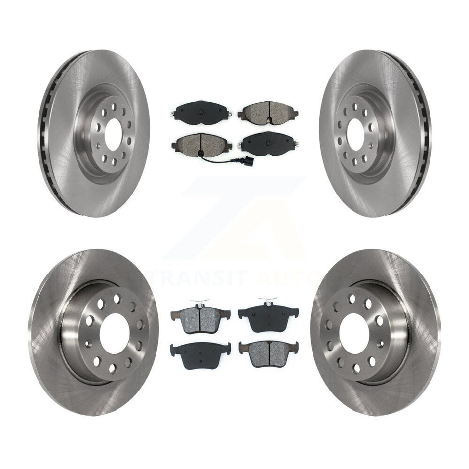 Front Rear Brake Rotors Semi-Metallic Pad Kit For Audi A3 With 340mm Diameter Rotor K8S-102806